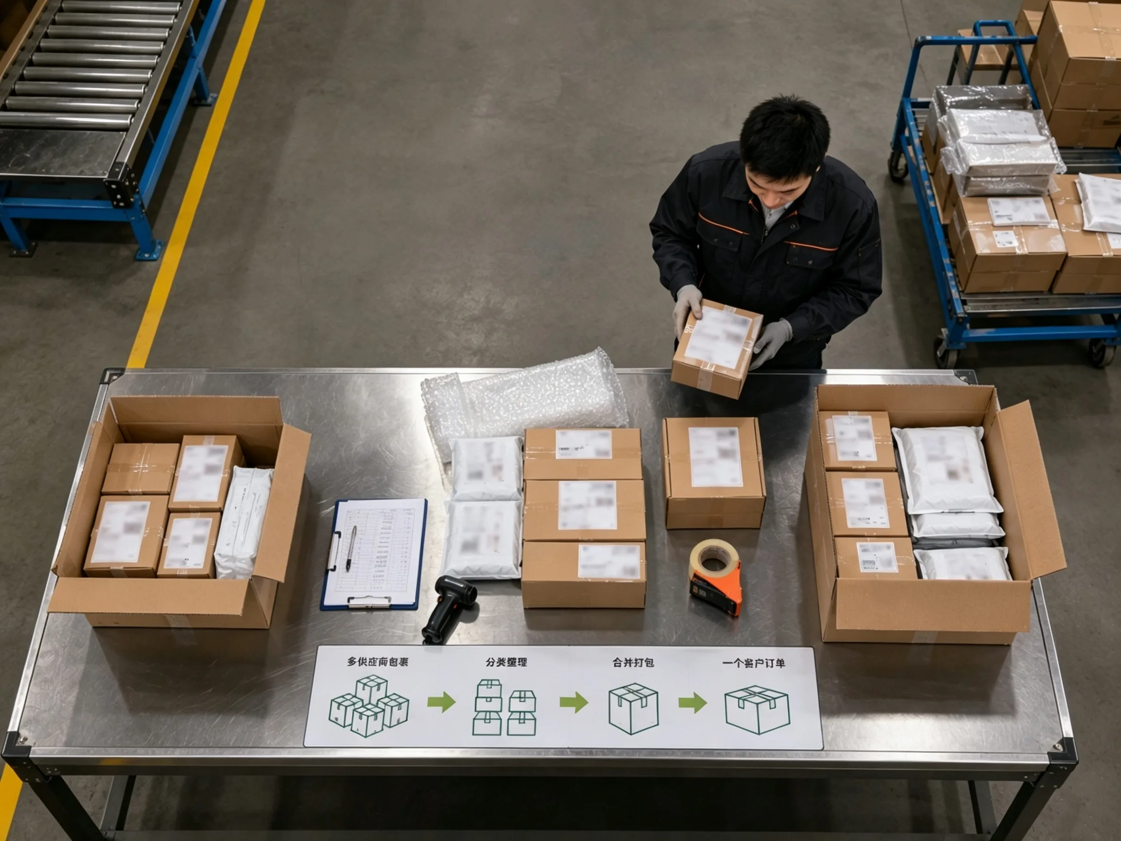 Consolidating orders
